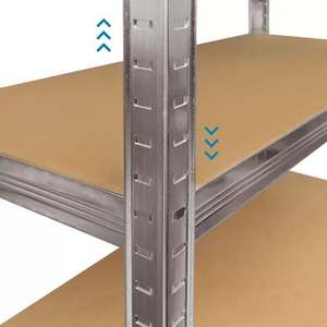 رف تخزين فولاذية قائم للخدمة الشاقة من 5 طبقات رف رفوف قابل للتعديل مجمعة - Product Image 3