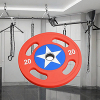 Accessoires d'équipement de fitness portable Tronzen, plaque de changement de poids pour barre de musculation Captain American, PVC 2,5 kg, usage domestique