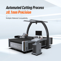 Machine de découpe automatique de tissu à une seule couche AOL CNC pour l'impression textile et la confection de vêtements avec couteau rotatif, certification CE