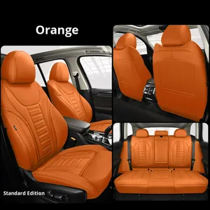 Fundas <span class=keywords><strong>de</strong></span> Asiento <span class=keywords><strong>de</strong></span> Coche <span class=keywords><strong>de</strong></span> Cuero Nappa Premium con Patrón <span class=keywords><strong>de</strong></span> Grano Original para Cinco Asientos y Todos los Conductores - Product Image 6