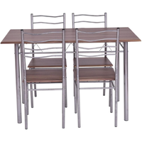 Mobilier de salle à manger moderne et luxueux en bois MDF Ensemble table et chaises de restaurant, 4 pièces, pour la cuisine ou le salon