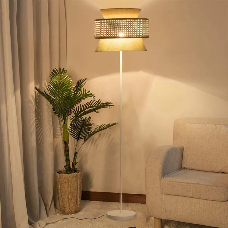 Простые Дизайнерские напольные лампы в скандинавском стиле с тканевым абажуром, Современные Напольные лампы для гостиной, спальни