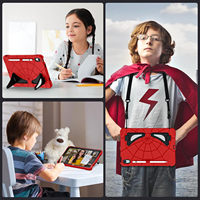 Étui antichoc pour tablette enfant pour iPad A16 11e génération 11 pouces 10e génération 10,9 pouces avec design toile d'araignée et double béquille