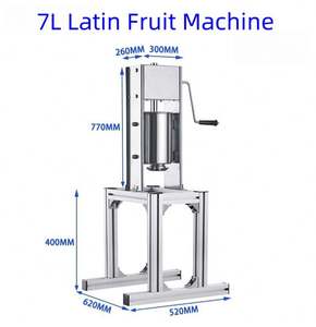 Máquina Manual de Churros de Acero Inoxidable de Alta Resistencia, Churrera Española Vertical Operada a Mano para Frutas Latinas - Product Image 5