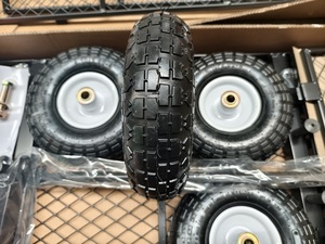 Carros <span class=keywords><strong>de</strong></span> jardín 800LBS 10 pulgadas ruedas <span class=keywords><strong>de</strong></span> <span class=keywords><strong>goma</strong></span> neumáticas pequeñas 4,10/3,50-4 neumático <span class=keywords><strong>para</strong></span> <span class=keywords><strong>carretilla</strong></span> <span class=keywords><strong>de</strong></span> mano <span class=keywords><strong>carretilla</strong></span> - Product Image 5