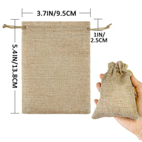 Sacs en toile de jute à cordon personnalisés de haute qualité avec logo, pochettes cadeaux pour baby shower