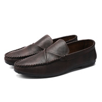Mocassins d'été pour hommes, chaussures en cuir pour hommes, chaussures décontractées de mode coréenne et britannique