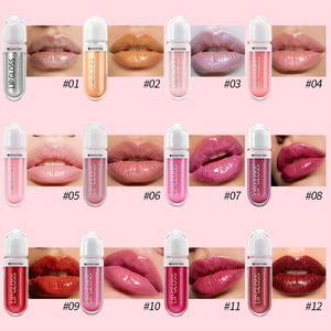 Custom Logo Waterproof Lip Care Long Lasting Hydrating Plumping Liquid Lipstick Moisturizing Makeup Glossy Pearl Lip <b>Gloss</b> Set - Product Image 3