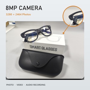 AI Real-Time Translation Smart <b>Glasses</b> Dual <b>Camera</b> 1080P Music Player Magnetic Charging IP67 Waterproof for Cycling PC AR - Product Image 3
