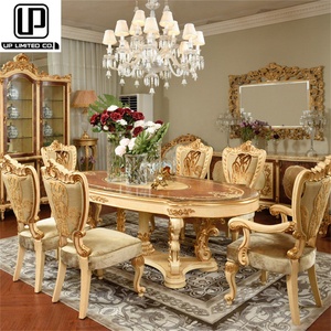 Juego de Mesa y Sillas de Comedor de Estilo Francés, Hechas a Mano, de Alta Calidad, para 8 Personas, Precio de Fábrica al por Mayor - Product Image 1