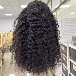 Bonne qualité <span class=keywords><strong>HD</strong></span> dentelle fermeture perruques 100% cheveux bruts vierges humains non transformés Transparent dentelle frontale birman bouclés perruque de cheveux humains - Product Image 1