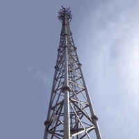 Tour de télécommunication autoportante en treillis tubulaire en acier pour télécommunications et téléphonie mobile (GSM, FH), 20, 25, 30, 35, 40, 45, 50 mètres, 3 ou 4 pieds