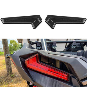 Polaris RZR XP Turbo EPSATV <b>LED</b> Tail <b>Lights</b> Black <b>Red</b> 27x10.5x10.5 For Retrofit Upgrade - Product Image 2