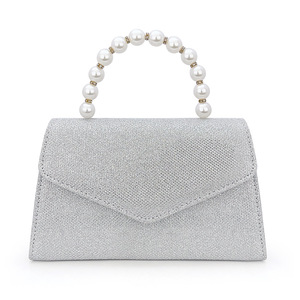 Bolsos de Mujer Plateados al por Mayor, Bolsos de Hombro de Lujo Ligero para Mujer, Bolsos para Guardar Cosméticos, Bolsos para Vestidos de Noche y de Boda - Product Image 1