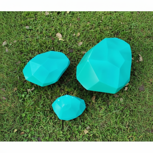 Guirlandes lumineuses LED 3D en forme de pierre, décorations de Noël IP65 en PVC pour parcs à thème, rues de ville, places publiques - Product Image 1