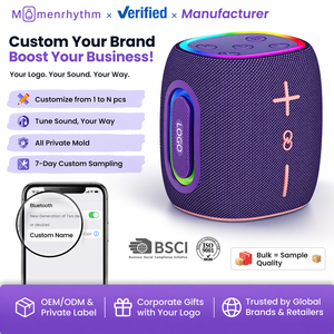 Nouveau Haut-parleur Bluetooth Portable Personnalisable Rechargeable Son Basses Profondes TWS Pour Fête Extérieure Cadeau Promotionnel - Product Image 1