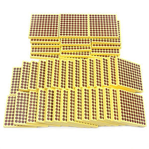 Plateau de jouets éducatifs en bois pour enfants, matériel Montessori pour 45 cent carrés en bois - Product Image 4