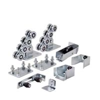Kit de quincaillerie robuste pour portail coulissant cantilever à 8 roues en acier galvanisé, rouleau de rail pour portail coulissant industriel