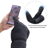 Guantes Inteligentes Delgados con Calefacción para Esquí al Aire Libre, 7.4V, Forros Térmicos Inteligentes para Motociclistas, Calentadores de Manos Recargables