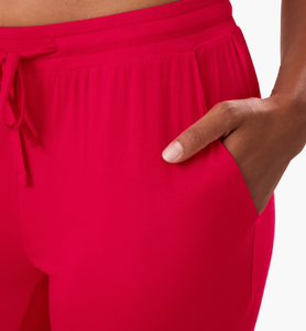 Pantalon de pyjama décontracté taille haute pour <span class=keywords><strong>femme</strong></span>, grande taille, style uni, avec cordon de serrage, pour vêtements de printemps - Product Image 3