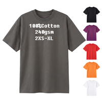 100% Baumwolle T-Shirt Sportbekleidung Herren Outdoor Gym Track Shirt Atmungsaktives Workout Training T-Shirt