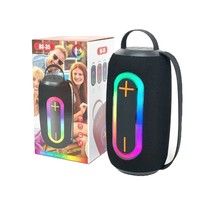 Speaker Outdoor BS-35 Dual-Handle dengan Lampu Ambient, Bass, Speaker Portabel