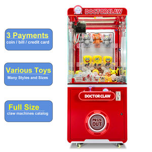 ตู้คีบตุ๊กตาหยอดเหรียญ รองรับร้านค้า 500+ แห่งในสหรัฐอเมริกา <span class=keywords><strong>ภาษา</strong></span>อังกฤษ ตู้เครนสำหรับห้องเกม มาตรฐานความปลอดภัย UL สำหรับสหรัฐอเมริกา - Product Image 1