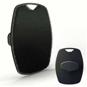 Premium Soft Square Shape Exfoliating Body <b>Scrubber</b> Handheld Shower Bath Brush with <b>Face</b> Buffer Silicone for Men - Product Image 1