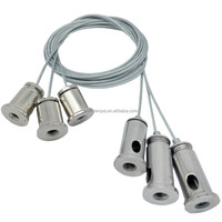 Kit de suspension robuste et pratique en acier galvanisé et laiton pour câbles, idéal pour la fabrication, le soudage et le pliage
