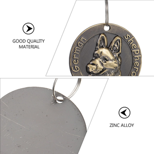 Funny Dog <b>Tags</b> Brass Material Pet <b>Tag</b> Deeply Engraved Dog Collar <b>Tag</b> Pet <b>Cat</b> Collar Charm Gift Custom Dog Name - Product Image 2