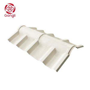 Tuiles de toiture trapézoïdales creuses en PVC modernes, résistantes à la chaleur et ignifuges - Accessoires de feuille de toiture imperméables, durables et anti-UV à 3 couches 5+ - Product Image 1