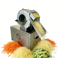 YYHB Multifunctionele Gemotoriseerde Groentehakker met 2-4mm verwisselbare messen 220V 1800W 12.5KG voor commerciële catering