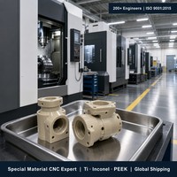 Plastique d'ingénierie PEEK, usinage CNC, brochage 0,02 mm, ISO 9001, pièces personnalisées de qualité alimentaire pour semi-conducteurs, électroérosion à fil, acier inoxydable