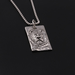 <span class=keywords><strong>Collana</strong></span> in lega con ciondolo in <span class=keywords><strong>argento</strong></span> a catena inossidabile NA020 - Product Image 1