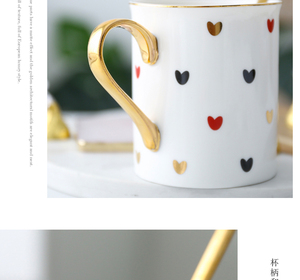 Mug en porcelaine fine personnalisé avec un design de cœur mignon Mug d'amour Cadeau de Saint-<span class=keywords><strong>Valentin</strong></span> Mug - Product Image 4