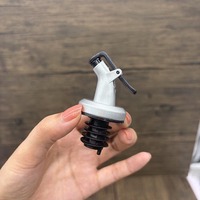 Buse à huile en acier inoxydable résistant aux hautes températures de 21 mm avec bouchon d'huile scellé en caoutchouc silicone pour bouteille d'huile d'olive