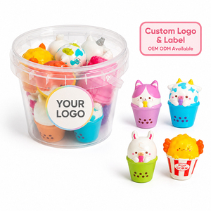 Bulk Kawaii Dessert Cup Squishies Gentle Rebound Memory Foam <b>Fidget</b> Collection Birthday Party Favors For Children - Product Image 6