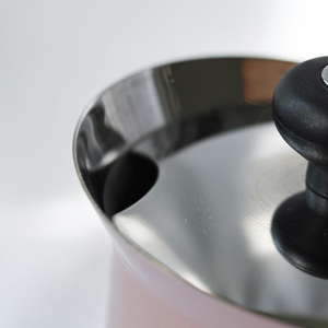 Classico personalizzato in acciaio inox Moka Espresso Espresso portabilità coperchio ispirato Moka Creme Caliza per uso aziendale - Product Image 3