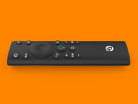Télécommande IR matricielle en silicone à 17 touches, code fixe, 195,5 mm, ABS, écologique, compatible BLE/RF, portée 10 m, contrôle vocal TV/audio/amplificateur