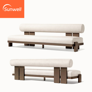 Set di Divani <span class=keywords><strong>da</strong></span> Esterno in Alluminio per 8 Persone, Design di Lusso, Resistente ai Raggi UV, per Appartamenti e Hotel - Product Image 2