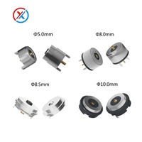 Connecteur électronique magnétique pogo 1pin courant élevé 3A rond 5.0mm/8.0mm/8.5mm/10.0mm pogo pin