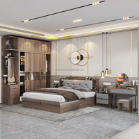 Juego de Dormitorio Love Zone de Lujo Moderno, Tamaño King, Madera Sólida, para Hotel o Apartamento, con Garantía de 3-5 Años y Diseño Ecológico