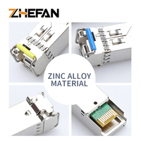 Module optique émetteur-récepteur ZHEFAN 10g SFP+ 10/20/40km monomode monofibre compatible Ericsson Intel Brocade Dell HP