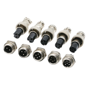 Conector de Aviación M12 Macho y Hembra, 2, 3, 4, 5, 6 Pines, GX12, Enchufe Eléctrico IP66 de Latón para Uso Industrial - Product Image 4
