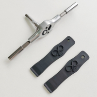 Kit d'outils de réparation de vélo 38 pièces : Clé à cliquet multifonction 1/4'' à dégagement rapide, embouts et douilles CR-V, levier de pneu