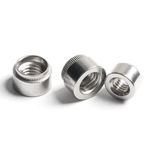 Stainless Steel Round Body Knurled Head M3 - M8 Zs Self Clinching Flare in Nuts for Sheet Metal