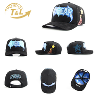 Casquette de baseball unisexe 4UGEAR personnalisée en denim de haute qualité, 5 panneaux brodés, 100 % coton, réglable, pour le sport, vente en gros, avec logo
