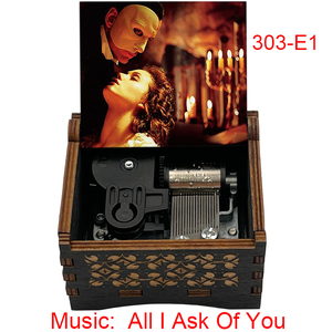 Le Fantôme <span class=keywords><strong>de</strong></span> l'Opéra - Boîte à musique en bois à remonter - Chanson 'All I Ask of You' - Souvenir spécial - Cadeaux <span class=keywords><strong>de</strong></span> <span class=keywords><strong>Noël</strong></span> pour amis - Product Image 6