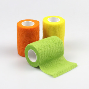 YOUNGSON Cinta Médica Negra Cohesiva Autoadhesiva de 5cmx4.5m (2''x5yard) con Certificación CE, Fácil de Rasgar, Disponible Personalizada - Product Image 2