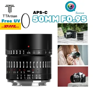 TTartisan 50mm f0.95 APS-C MF gran apertura de la lente para las cámaras sin Espejo, EOS-M Sony E Fuji X M43 Nikon Z Canon RF Sigma L montaje